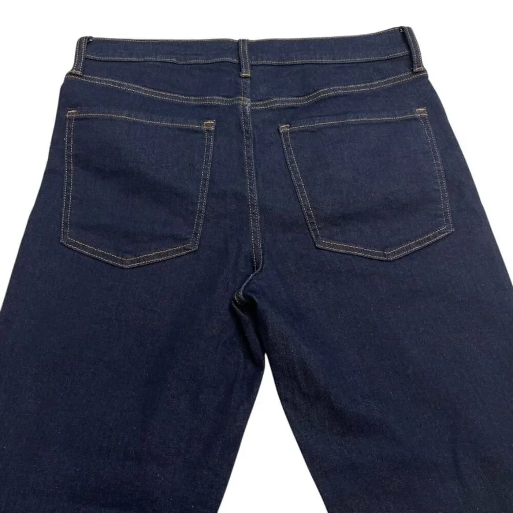 Banana Republic Dark Blue Wash Jeans Women’s Size 31/12 Slim Straight Mid Rise - Picture 7 of 9